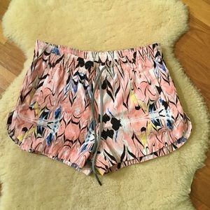 J. Crew Easy shorts pink marble print